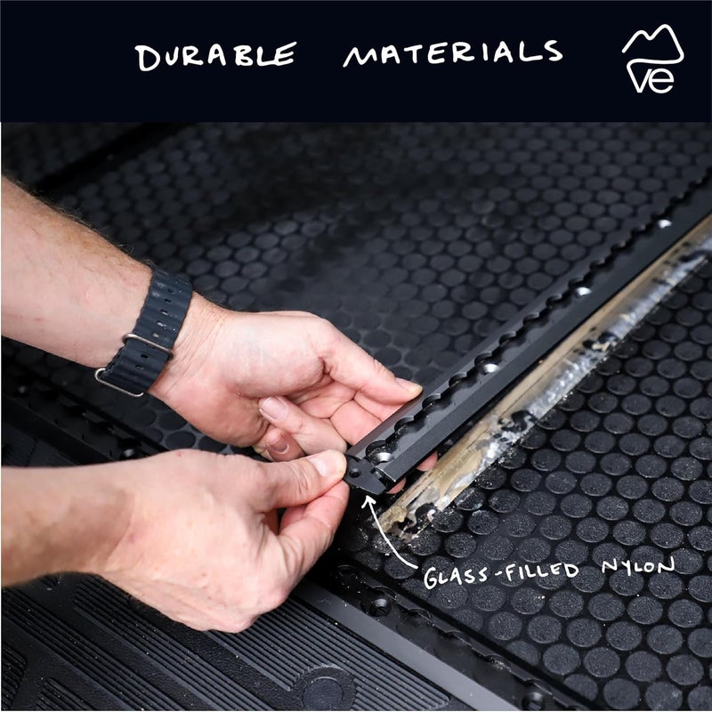 VanEssential L-Track Venture Track Plastic End Cap - Floor Recessed Deep and Shallow - 4 Pack - Image 3